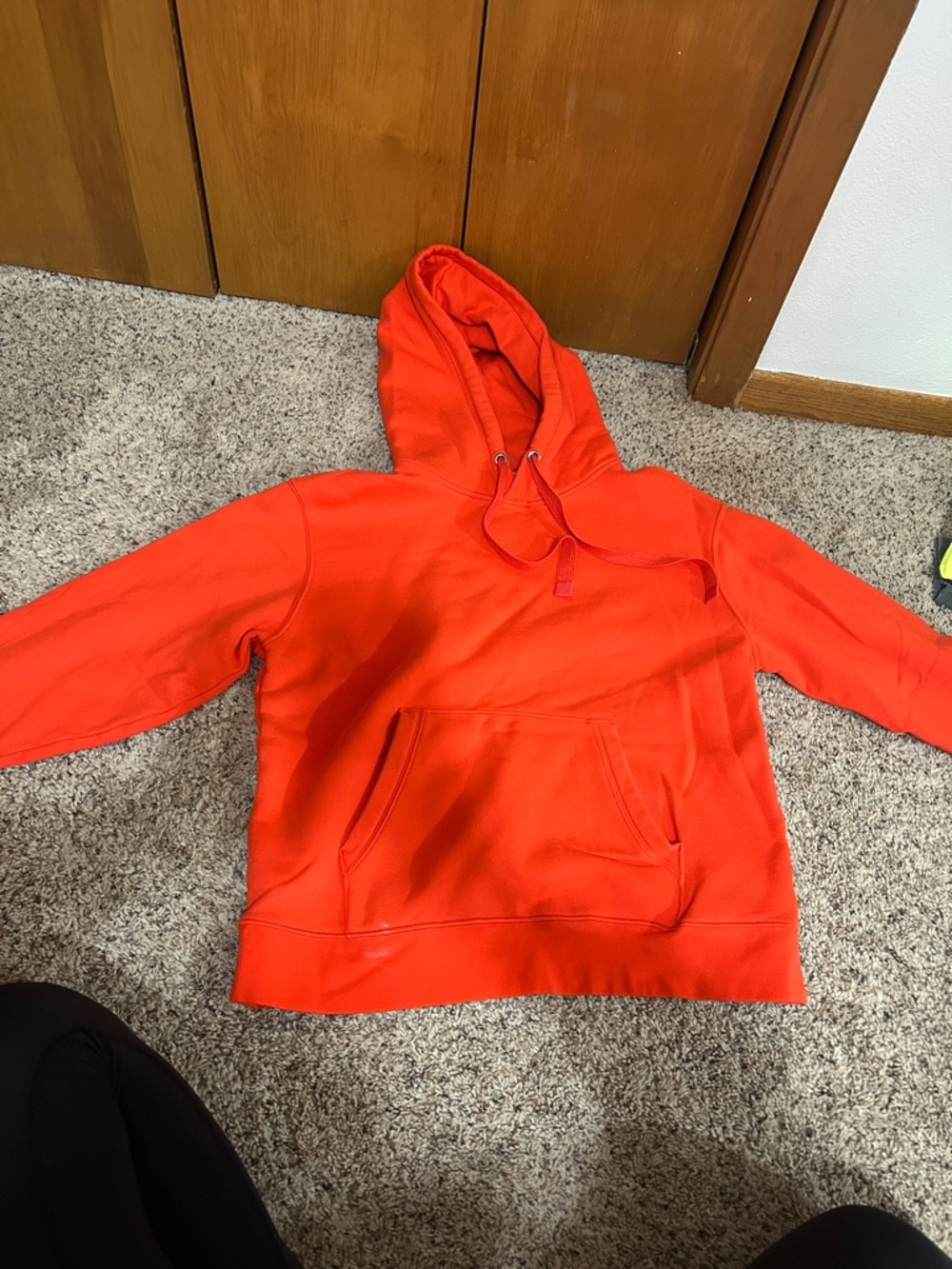 Athleta Orange Drawstring Hoodie